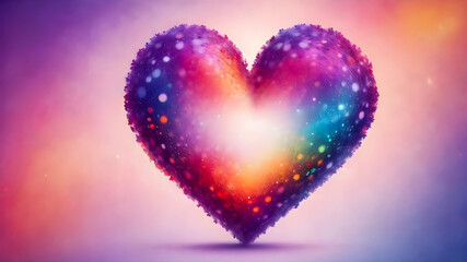 Obraz premium red decorative heart. Valentine's Day. love and romance concept. illustration