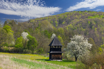 Belfry near Church of St. Martin, Cerin, Polana, Slovakia © Richard Semik