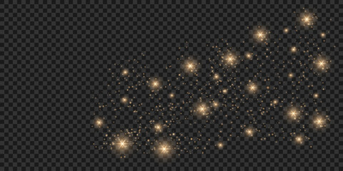 Set of light effects, rays of light, colored lines, glow, Glowing isolated effects on a transparent background. Flashes of light, colorful stars, starry sky.