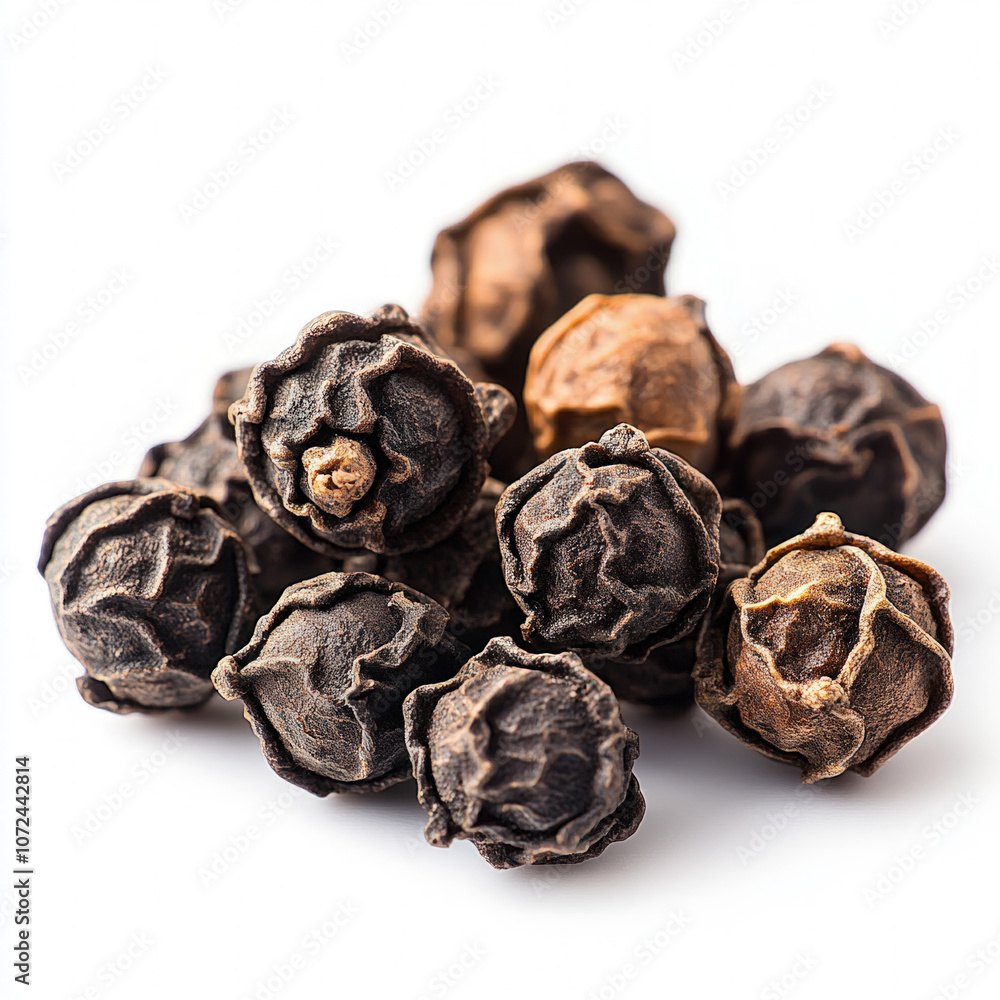 Canvas Prints Black Peppercorns Isolated