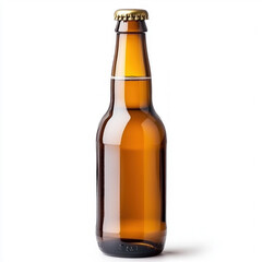 Brown Beer Bottle Isolated