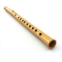 Naklejka premium Flute Isolated