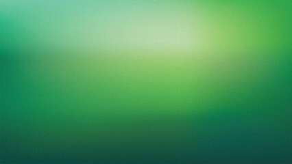Abstract green grainy gradient background with glowing green and blurred multicolored style. Vector illustration