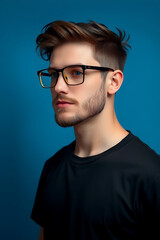 Obraz premium Handsome man with studio background