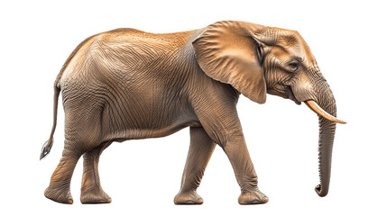 Obraz premium African elephant isolated on transparent background