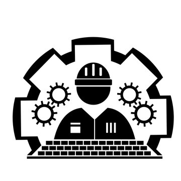 Vector illustration, icon, logo of the construction industry.	