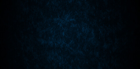 Obraz premium Vector grunge dark blue texture, old vintage black, blue backdrop background. Abstract background wall surface, black stucco texture. Black blue satin dark texture luxurious background.