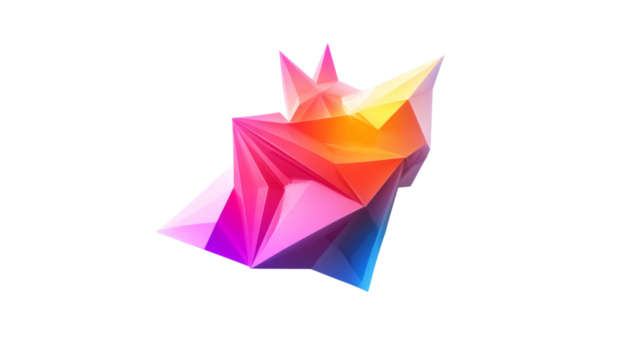 angled triangles on a transparent background