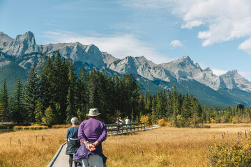 Mountain View in Canmore. Kananaskis, Alberta.