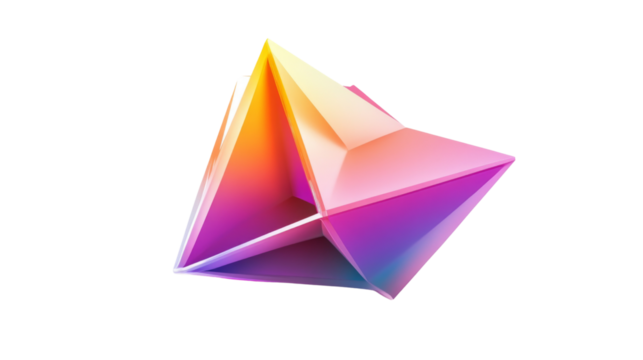 angled triangles on a transparent background