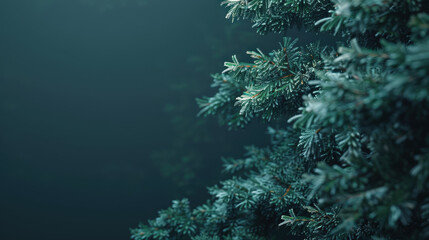 christmas tree background with copy space for text