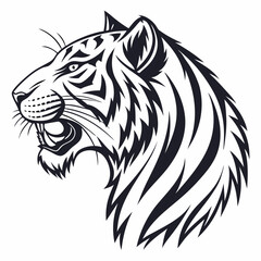 tiger head vector