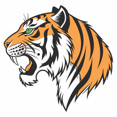 tiger head vector