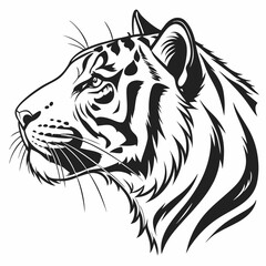 tiger head vector