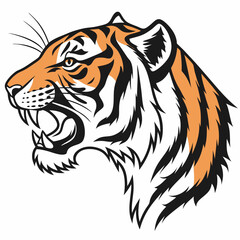 tiger head vector