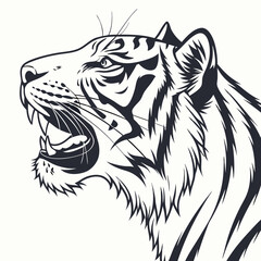 tiger head vector