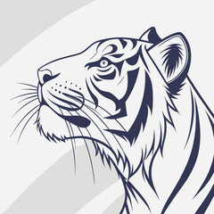white tiger head
