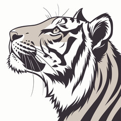tiger head vector