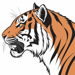 tiger head vector