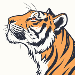 tiger head vector