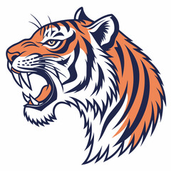 tiger head vector