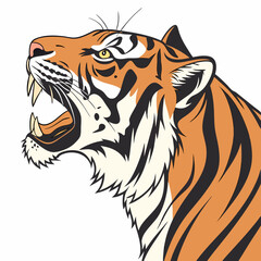 Obraz premium tiger head vector