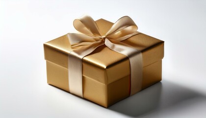 Fototapeta premium ai generative image of gift box with shadow for new years celebration isolated on white background 2