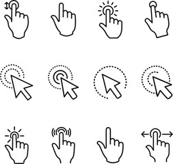 Hand Gesture Icons for Touchscreen Interface