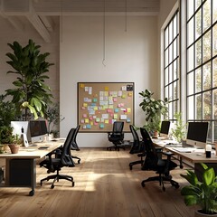 Clean and modern office design
