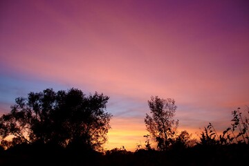 Sunset in the country