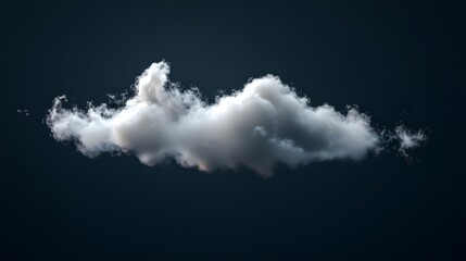 White clouds isolated on black background. Fog or smog background. Collection of different types of clouds.