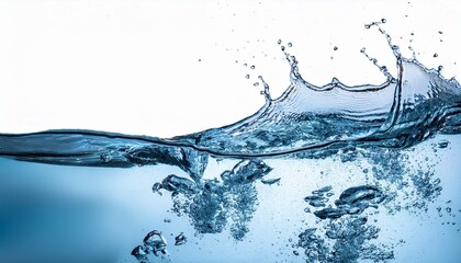Obraz premium splash of water isolated on transparent background cutout