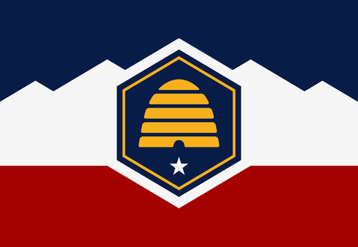 Utah State Flag background illustration