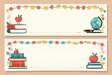 Minimalist and Vintage Banner Designs
