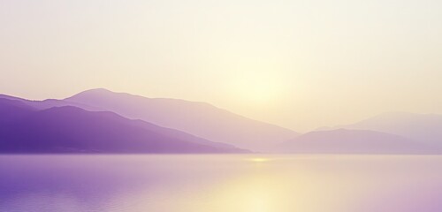 Fototapeta premium Gradient from pastel lilac to soft gold, providing a gentle and inviting background for travel stories.