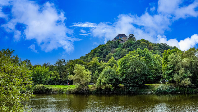 View of Ebernburg Castle in Bad M&uuml;nster
