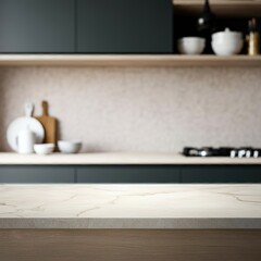 Kitchen table. Kitchen background