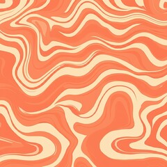 Elegant wavy Cream Pattern