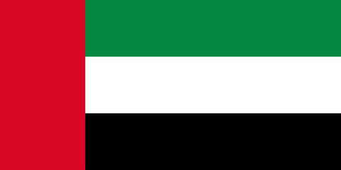 Flag of United Arab Emirates. Vector illustration