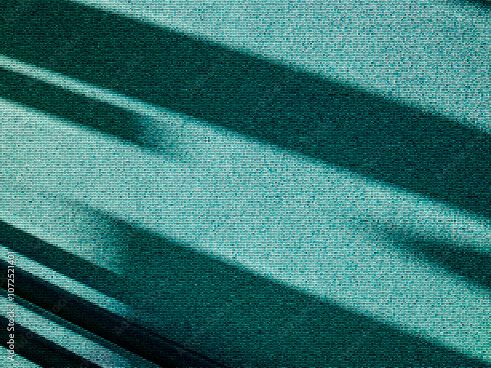 Poster abstract textured turquoise background with lines of varying lengths and thicknesses slanted towards
