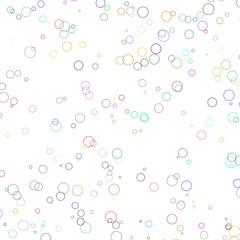 circles scattered on a transparent background - a set of neon textures with different geometric shapes