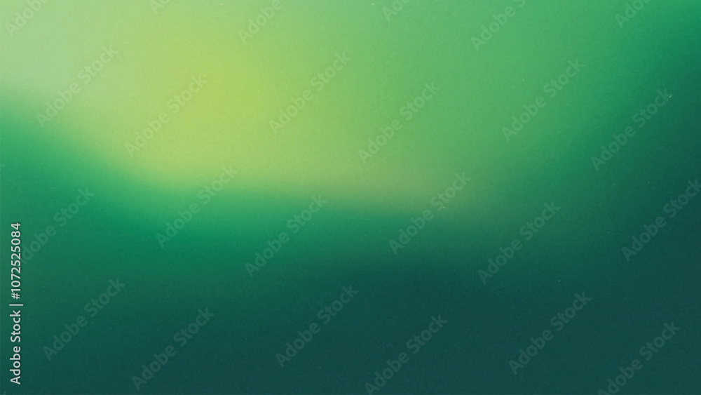 Wall mural abstract green gradient background with a multicolor, grainy texture and copy space. vector illustra
