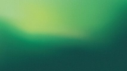 Abstract green gradient background with a multicolor, grainy texture and copy space. Vector illustration.