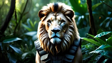 A scene from the film The Lion King, showcasing vibrant landscapes and iconic characters in a stunning animation