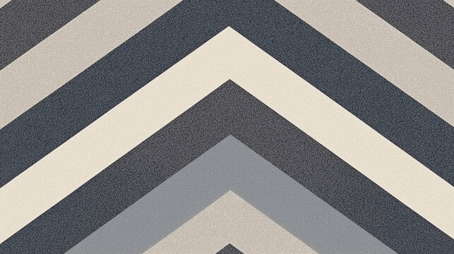 Geometric abstract background with chevron stripes in neutral tones of gray and beige