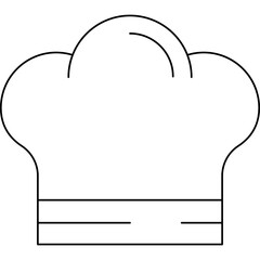 Chef Hat single vector icon