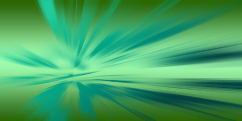 blur green color zoom fast speed moving abstract for background