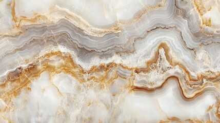 Natural Marble Stone Texture with White Gray and Brown Veins Abstract Background Elegant Onyx Pattern Aesthetic Design