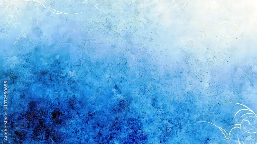 Poster ethereal blue abstract background with soft swirls and gradients for creative design projects and di