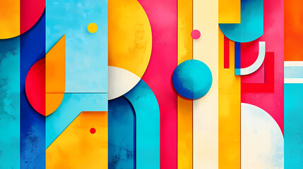 Abstract colorful geometric background with vibrant hues. Vibrant. Illustration